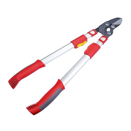 WOLF-Garten Amboss-Astschere Power Cut*** RS 900 T (für Äste bis 50mm Ø, von 65 bis 90 cm teleskopierbar, mit antihaftbeschichteten Klingen, ideal für abgestorbenes & hartes Holz) 73BGA009650