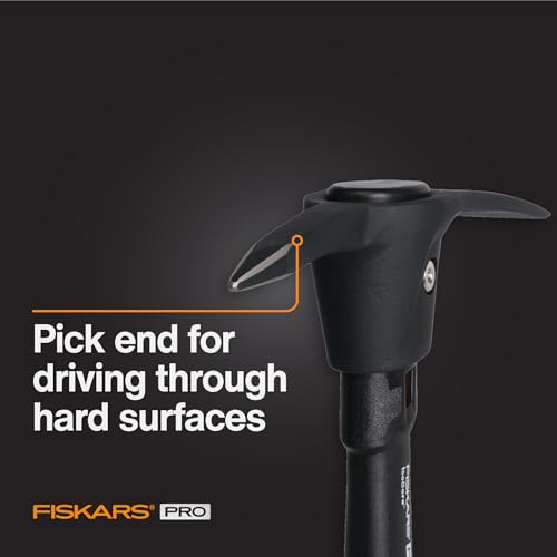 Fiskars 751220-1001 Pro IsoCore Hacke/Spitzhacke, 0,7 kg, Orange/Schwarz