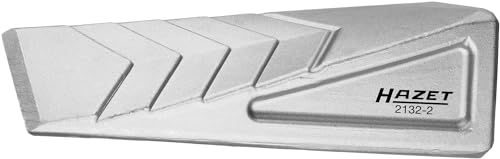 HAZET Spaltkeil 2132-2 I gedrehter splitterfester Keil aus Aluminium für gezieltes Eindringen in Holz und Aufspalten von Stämmen I geschmiedet I Gewicht: 0,8 Kg