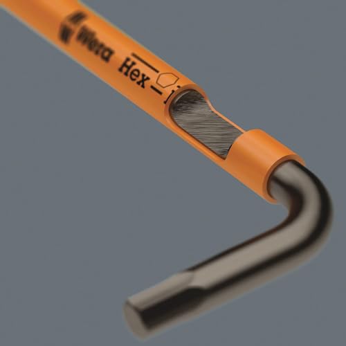 Wera 05073593001 950/9 Hex-Plus 1 SB Winkelschlüsselsatz, Mehrfarbig, metrisch, BlackLaser, 9-teilig, Mehrfarbig