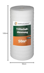 BB-Verpackungen 50 m² Trittschalldämmung (2 mm stark, sehr gute Schall- und Wärmedämmung)
