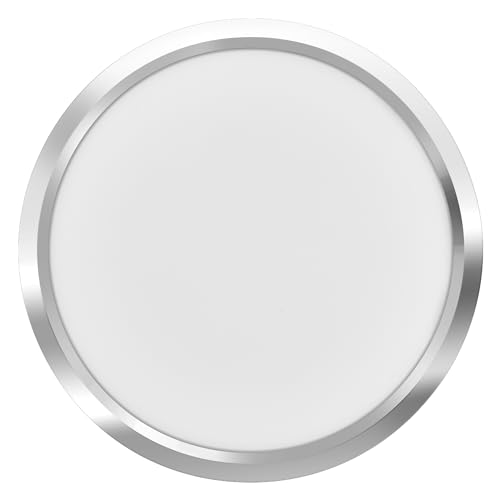 LEDVANCE Smart LED Badezimmerlampe Chrome, 18W, 2100LM, 3000-6500K, 30cm, IP44, Orbis Disc Wandleuchte, Badezimmerleuchte mit Wifi Technologie, dimmbar, steuerbar über App und Sprachassistenten