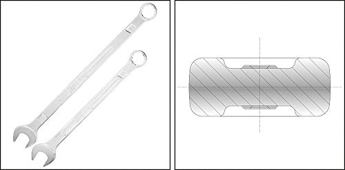 Hazet Ring-Maulschlüssel, extra lang, 600LG-19