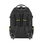 STANLEY FATMAX Arbeitsrucksack Werkzeugrucksack mit wasserdichtem Kunststoffboden, atmungsaktive Polsterung, stabiler Teleskopgriff, robustes 600 Denier Nylon, 36 x 23 x 54 cm, Schwarz, 1-79-215