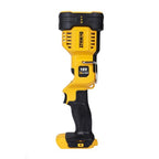 DEWALT Akku-LED-Strahler / Baustellenstrahler (18 V, max. 1.000 Lumen, max. 400 m Distanz, drei weiße und ein abgesoftete rote LED, drehbarer Lampenkopf, Lieferung ohne Akku und Ladegerät), DCL043