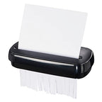 Hama Aktenvernichter Einzug Aktenvernichter professionell Home Office (Streifenschnitt, Schredder, elektrisch, 6 Blatt Papier, Reißwolf, 8 Liter Papierkorb, Sicherheitsstufe 2 DSGVO)