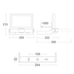Steinel LED-Außenstrahler XLED ONE XL S Anthrazit, 180°-Bewegungsmelder, 42,6 W, 4200 lm bei 3000K, Aluminium, für Zufahrt, Hof und Garten, 065263