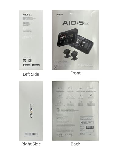 AIO-5 Lite Motorcycle Carplay Android Auto GPS Navigation System, BSD, STARVIS HDR 5" LCD, 60FPS,5G Wi-Fi BT, IP67 Waterproof, Support Siri Google Assistant, 24H Parking Mode, Dedicated App