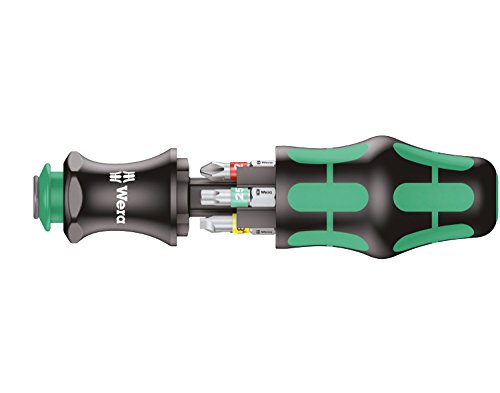 Wera 05051016001 Kraftform Kompakt 20 Tool Finder 1, mit Tasche, 7-teilig, Schwarz Grün, One size