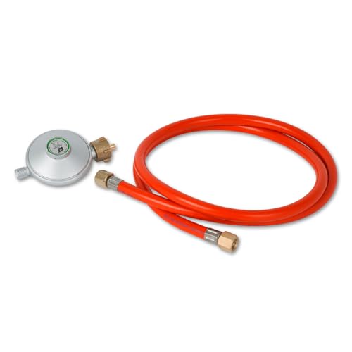 EBERTH Gasheizgebläse 15 kW Direkt, Heizkanone Gas, Luftdurchsatz 320 m³/h, Gasheizer mit Schlauch, Druckminderer, für Propan-/Butangasflasche, Gas Heizgebläse mit Überhitzungsschutz, Flammensicherung