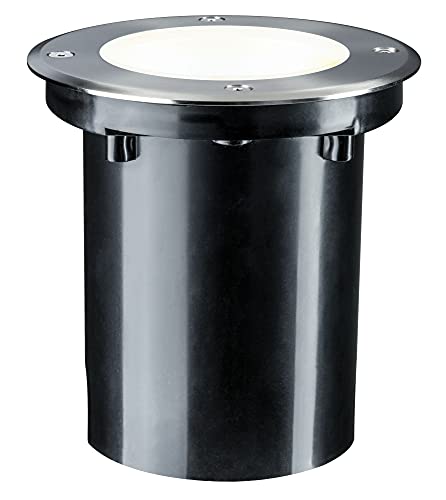 Paulmann Beleuchtungssystem Plug&Shine LED-Außeneinbauleuchte 6 W Warm-Weiß 93908 Silber 38 °