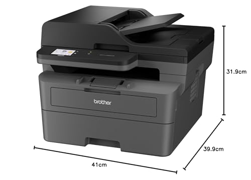 Brother DCP-L2665DW - 3-in-1-Multifunktionsgerät (Drucken/Scan/Kopieren) Laserdrucker Monochrom - WLAN & Ethernet - Automatischer Dokumentenzuzug für 50 Blatt - Druckgeschwindigkeit von 34 Seiten pro