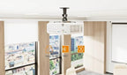 mywall H16-1WL Beamer Deckenhalterung (Tragkraft 15kg Deckenabstand: 22,5 cm)