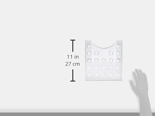 helit H6103102 - Wandprospekthalter „the grid wall“, 5 Taschen, DIN A4, glasklar