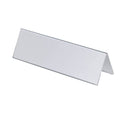 Durable Tischnamensschild 105/210x297 mm, Tischaufsteller transparent mit weißer Papiereinlage, 25 Stück, 805319