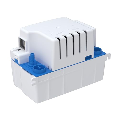 SFA – Kondensatpumpe Sanicondens Eco V02 mit 2 Zuläufen – Für Heizkessel und Klimaanlagen – Geräuscharm (45 dB) – Vollständiges Installationsset – 26 x 13,8 x 17 cm