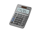 Casio Tischrechner MS-120FM, 12-stellig, Steuerberechnung, Cost/Sell/Margin, Aluminiumfront, Vorzeichenwechsel, Solar/Batteriebetrieb