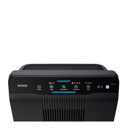 WINIX 5500-2 luftreiniger Allergiker, CADR 390m³/h, 99㎡, Air Purifier für Raucherzimmer gegen Allergien, Staub, Pollen, Tierhaare, Luftqualitätsanzeige, Auto Schlafmodus, Schwarz
