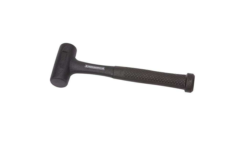 Peddinghaus Rückschlagfreier Schonhammer 50 mm – Kunststoffummantelt, 860 g, Metallkörper mit Stahlkugelfüllung, Temperaturbeständig
