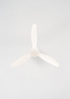 CREATE / WINDCALM S/Deckenventilator ABS mit Beleuchtung Weiß mit Fernbedienung / 40W, Leise, Ø112cm, 6 Geschwindigkeiten, 3 LED-Temperaturen, Timer, Sommer-Winterbetrieb