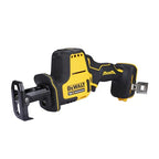 DEWALT 18 Volt Akku-Kompakt-Säbelsäge(bürstenloser Motor, sehr kompakte Abmessungen, werkzeugloser Sägeblattwechsel, schwenkbarer Sägeschuh, Lieferung ohne Akku und Ladegerät), DCS369N-XJ