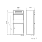 Metzler Paketbox, Briefkasten mit großem Paketfach in Anthrazit, personalisierte Paketbox für draußen, Standbriefkasten mit Paketfach, Paketkasten, Postbox mit Gravur, rostfrei und massiv - Bispo 2