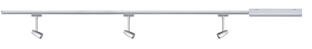 Paulmann 95459 URail Schienensystem Set Barelli max 3x10W GU10 Chrom matt/Chrom 230V 1m Schienensystem Schienenleuchte Deckenbeleuchtung
