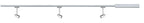 Paulmann 95459 URail Schienensystem Set Barelli max 3x10W GU10 Chrom matt/Chrom 230V 1m Schienensystem Schienenleuchte Deckenbeleuchtung