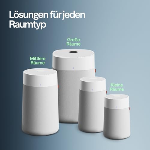 BLUEAIR Blue Pure 3350i Max Luftreiniger für Räume bis 86 m² – Smart, leise, mit HEPASilent-Technologie – entfernt Allergene, Tierhaare, Rauch, Staub und Schimmel – ideal für Zuhause & Haustiere