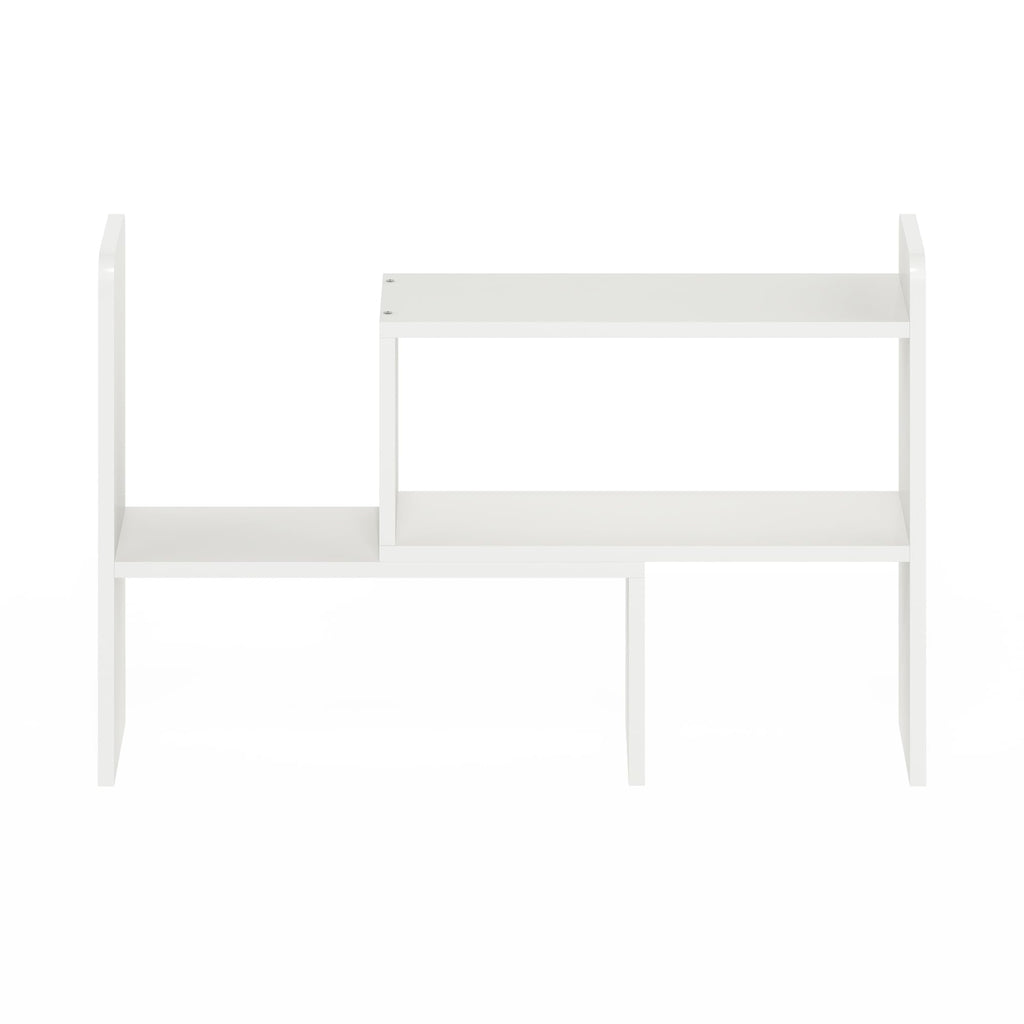 Furinno Classic Schreibtisch-Organizer-Bücherregal, Weiß, 1 Packung