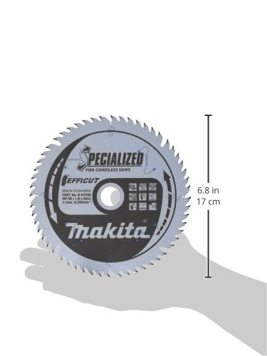Makita B-57336 EFFICUT Kreissägeblatt Ø 165 x 1,45 x 20 mm, 56 Zähne, 23° Zahnwinkel, sehr saubere und schnelle Schnitte in Holz, MDF, Laminat, für Akku-Handkreissägen