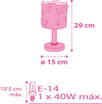 Dalber Kinder Tischlampe Nachttischlampe kinderzimmer Schmetterlinge Butterfly, 62141, E14