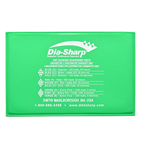 DMT Dia-Sharp® Diamant Taschenschleifstein im Kreditkartenformat Set Grob, Fein & Extrafein, Kompakter Wetzstein für Messer und Werkzeuge, Made in USA, D3EFC