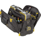 STANLEY FatMax Werkzeugtasche/Tragetasche für Werkzeug mit Fächern Quick Access (mit 4 Fächern, aus 600 x 600 Denier Nylon, mit Kunststoffboden & gepolstertem Schultergurt) FMST1-80147