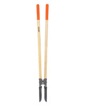VEVOR Erdlochausheber 146cm, robuster Erdlochheber mit Holzgriff, Handbagger mit Skalenmarkierungen und Metallklinge, Pfostenlochspaten-Werkzeug zum Graben von Gartenarbeiten im Freien