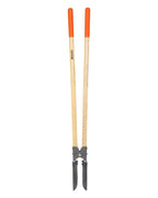 VEVOR Erdlochausheber 146cm, robuster Erdlochheber mit Holzgriff, Handbagger mit Skalenmarkierungen und Metallklinge, Pfostenlochspaten-Werkzeug zum Graben von Gartenarbeiten im Freien