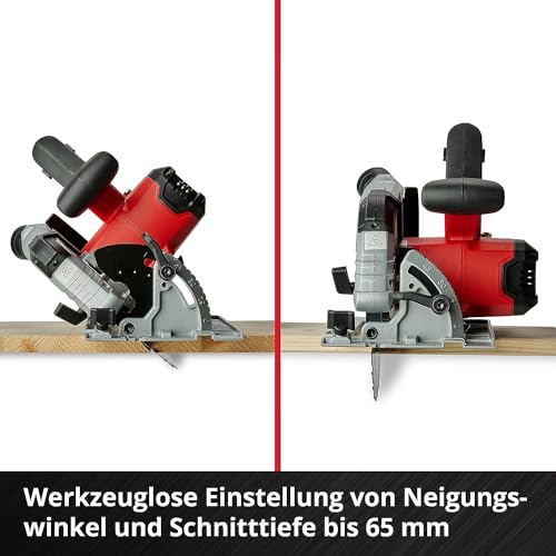 Einhell Professional Akku-Handkreissäge TP-CS 18/190 Li BL-Solo Power X-Change (18 V, Ø190 mm Sägeblatt, Brushless, 65 mm Schnitttiefe, werkzeuglose Einstellung, ohne Akku)