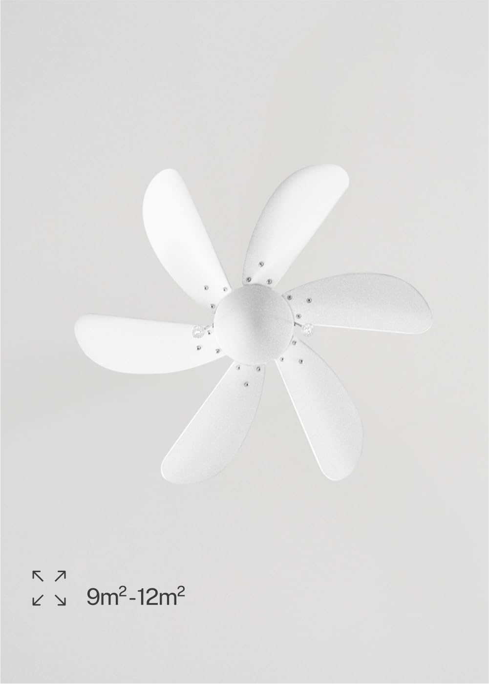 CREATE / WINDEASY/Deckenventilator Weiß umkehrbare Naturholzflügel mit Beleuchtung / 53W, Leise, Ø86cm, 3 Geschwindigkeiten, AC-Motor, Sommer-Winterbetrieb