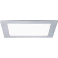 Paulmann Leuchten 92078 Einbaupanel LED eckig 18 W 4000 K, Plastik, chrom matt, 22 x 22 x 0.5 cm