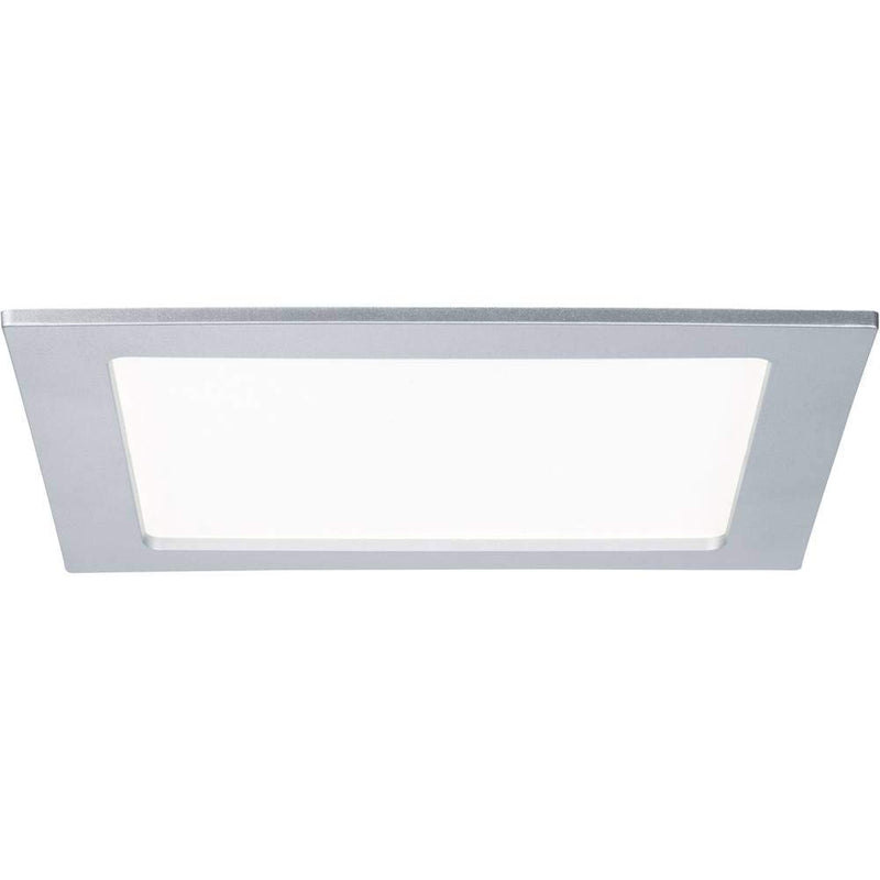 Paulmann Leuchten 92078 Einbaupanel LED eckig 18 W 4000 K, Plastik, chrom matt, 22 x 22 x 0.5 cm