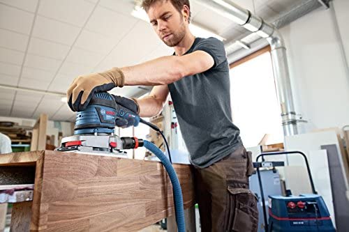 Bosch Professional GSS 230 AVE (300 Watt, Zusatzhandgriff, 3x Schleifblatt für Holz, in L-BOXX 238), 0601292801