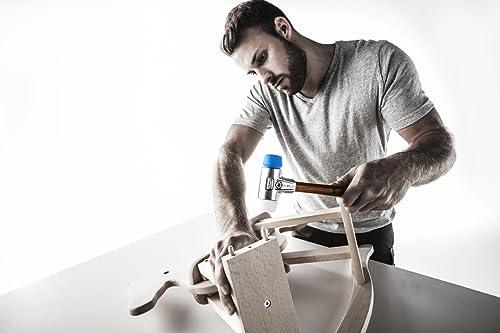 SIMPLEX-Schonhammer, TPE-soft/Superplastik; mit Aluminiumgehäuse und hochwertigem Holzstiel | D=30 mm | 3117.030