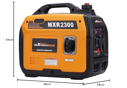 maXpeedingrods 2300W Inverter Stromerzeuger Superleise Tragbarer für Outdoor Camping Wohnmobil 4 Takt Leicht Notstromaggregat Benzin für Reise Garage, Wohnwagen mit USB und 230 V Steckdosen