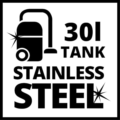 Einhell Nass-Trockensauger TC-VC 1930 S (1.500 Watt, rostfreier Edelstahlbehälter 30 l, Blasanschluss, inkl. Plastiksaugschlauch, Kombi-, Fugendüse & Diverse Filter)