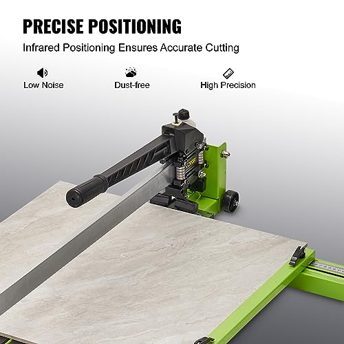 VEVOR Fliesenschneider Fliesenschneidermaschine Präzision Fliesen Maschine Stahl Schnittbreite Min. 35 mm/Max.800 mm, Max. Schnittdicke 6-15 mm, Infrarot-Laser Positionierung, Keramik, Porzellan