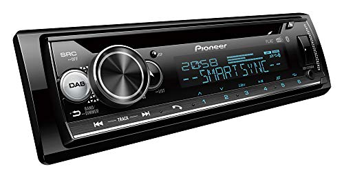 Pioneer DEH-S720DAB, 1-DIN Autoradio, CD-Tuner mit FM und DAB+, Bluetooth, MP3, USB und AUX-Eingang, RGB-Beleuchtung, Freisprecheinrichtung, Smart Sync App, 13-Band-Equalizer