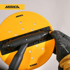 Mirka DecoSander staubfreier Stabschleifer für glattes Wand- & Deckenfinish, Trockenbau, Detailarbeiten / 80x230mm & Ø 225mm Schleifteller/Klett