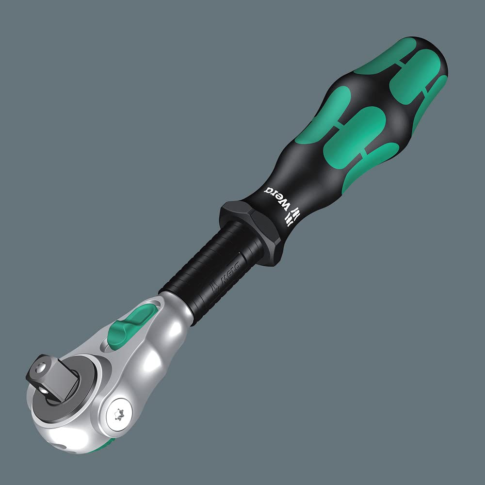 Wera Zyklop Speed-Knarre 8000 A mit 1/4"-Antrieb, 1/4 Zoll x 152 mm, 05003500001