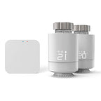 Hama Smartes Heizkörperthermostat, Starter-Set 2 St. mit Hub (Heizungssteuerung WLAN, Smart Home Heizungsregler f. alle Ventile, programmierbarer Heizungsthermostat, heizen per App), Weiß