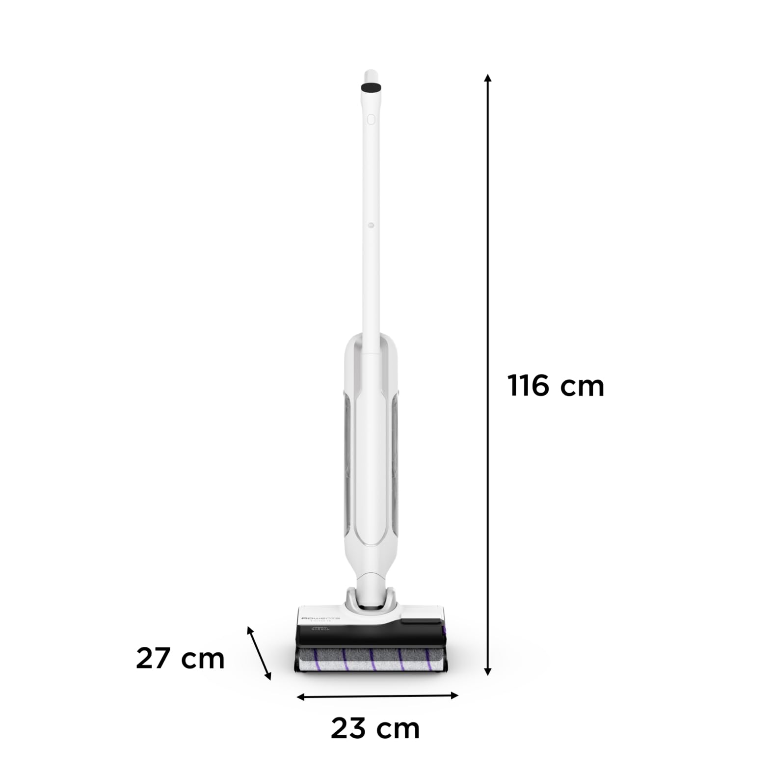 Rowenta X-Clean 10, kabelloser Akku-Nass-Trockensauger, Saugwischer selbstreinigend und -trocknend, Nasssauger Ultraleicht: nur 0,8 kg in der Hand, Waschsauger mit 60 min Laufzeit, weiß, GZ7540WO